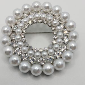 Cz crystal and Indian beats work wreath design Elegant Brooch pin .